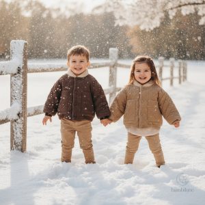 Manteau matelassé chaud et élégant pour enfant
