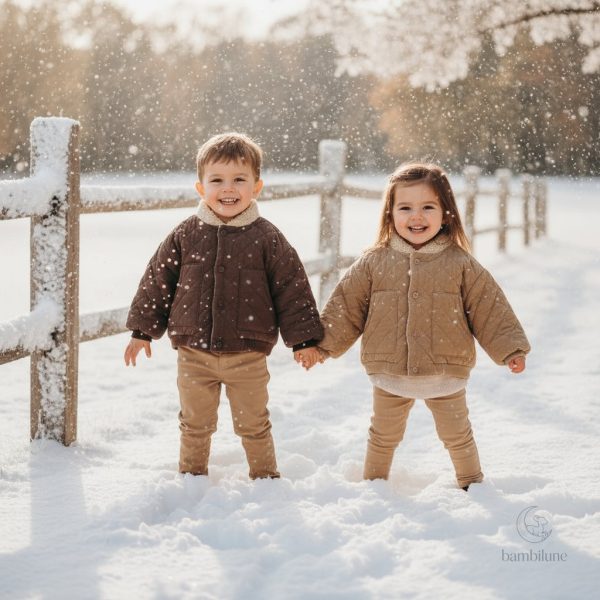 Manteau matelassé chaud et élégant pour enfant