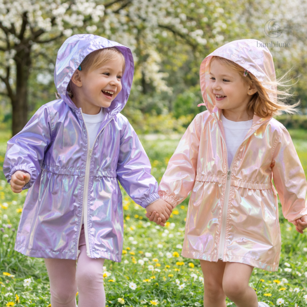 Imperméable pour enfant avec capuche LumiBreeze