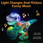 Jouet interactif dinosaure avec lumières pour petits explorateurs