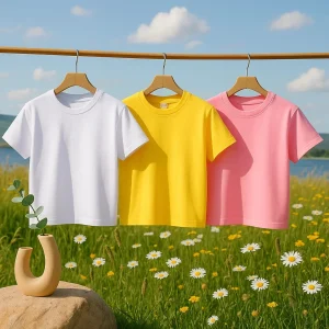 T-shirt basique à manches courtes pour enfants LumiWear