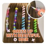 Outil de coiffure pratique pour des tresses colorées