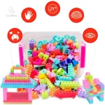 Jeux de construction colorés pour le développement des enfants