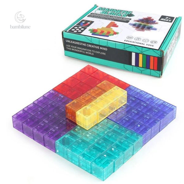 Jouets de construction magnétiques en forme de cubes