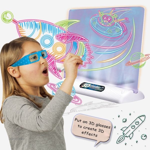 Art lumineux pour enfants - Tableau de dessin créatif