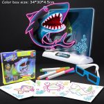 Tableau de dessin éclairé - Activité artistique interactive