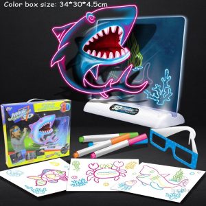 Tableau de dessin éclairé - Activité artistique interactive