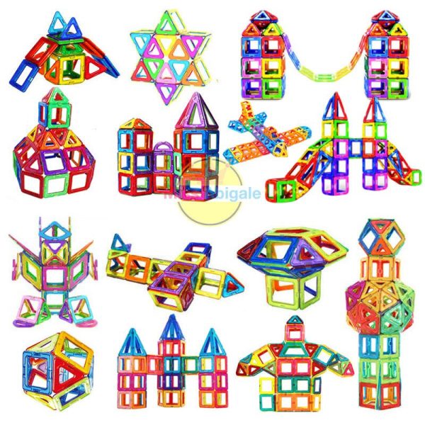 Ensemble de blocs magnétiques pour enfants