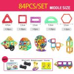 Blocs magnétiques colorés pour jeux créatifs