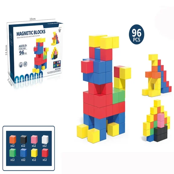 Kit de construction magnétique pour jeux éducatifs