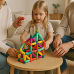 Bâtons magnétiques colorés pour constructions ludiques