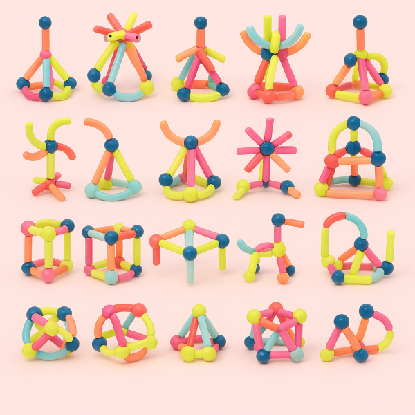 Kit de bâtons magnétiques pour créations illimitées