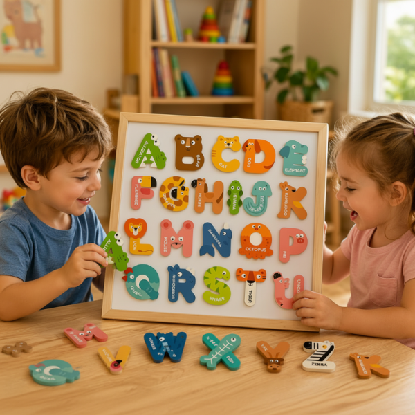 Alphabet magnétique – Set de lettres pour apprendre et jouer