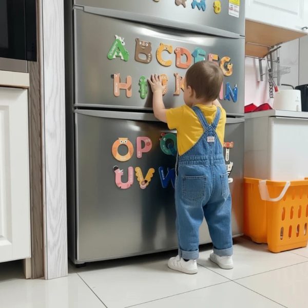 Set éducatif de lettres magnétiques pour enfants