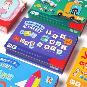 Jeu de puzzle magnétique pour enfants de 3 à 4 ans