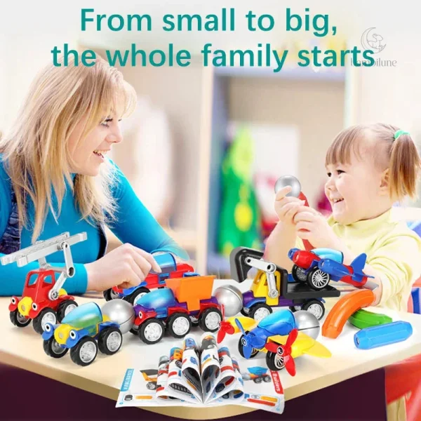 Jouets magnétiques pour enfants – véhicules à assembler