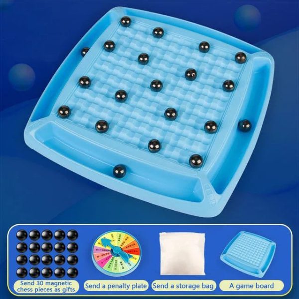 Jeu de société d'échecs avec design compact et magnétique
