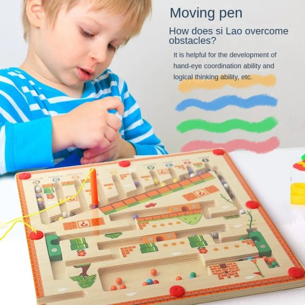 Labyrinthe magnétique stimulant pour les jeunes enfants