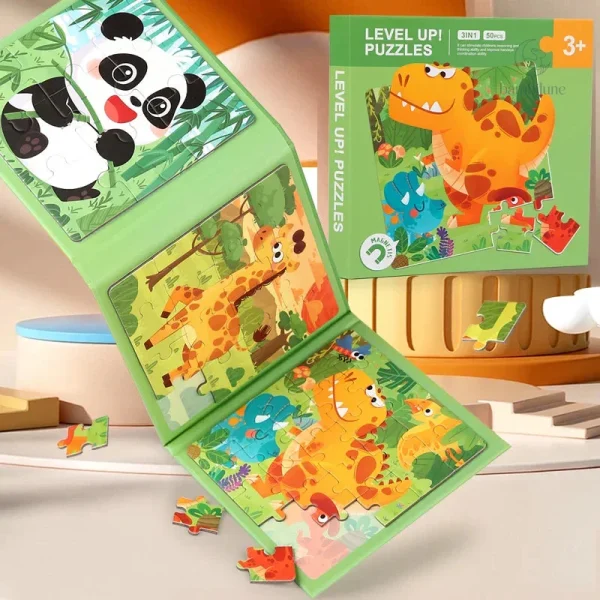 Magnetic Puzzle Book – Puzzles amusants avec animaux