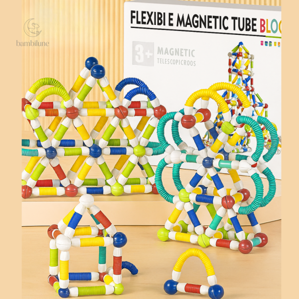 Jeux de bâtons magnétiques pour constructions infinies
