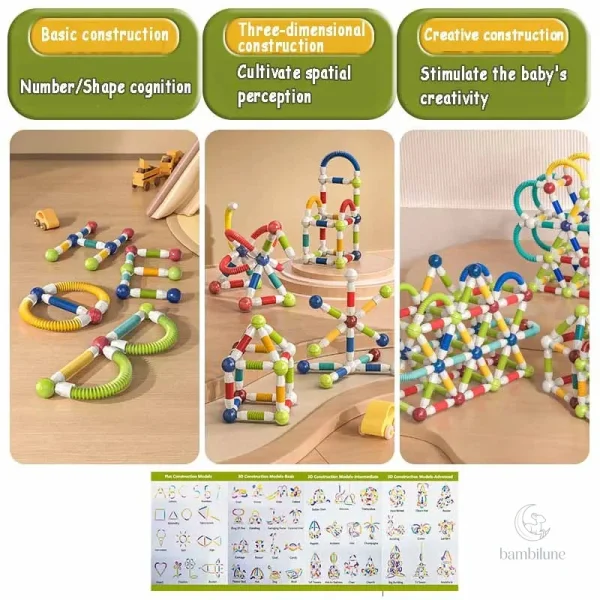Kit de bâtons magnétiques pour créativité sans fin