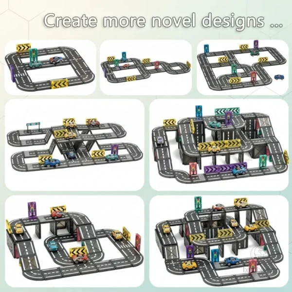 Carreaux magnétiques colorés pour constructions ludiques