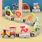 Jouet en bois magnétique, stimule l'imagination des enfants