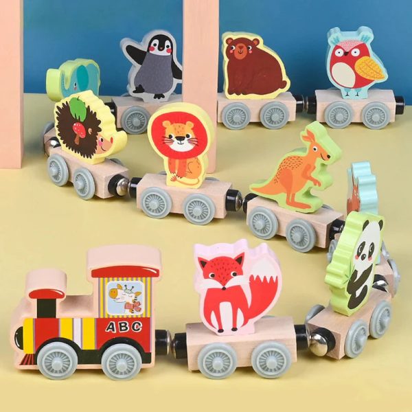 Jouet en bois magnétique, stimule l'imagination des enfants