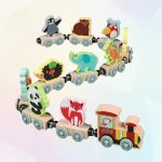 Petit train amusant avec animaux, parfait pour les tout-petits