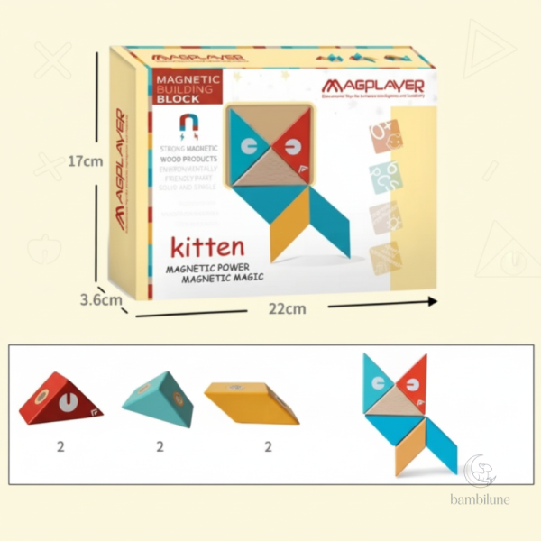 Blocs de construction magnétiques pour petits architectes