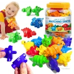 Matching Dino's - Jeu éducatif avec lettres et chiffres
