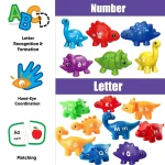Jeu de société Dino pour initier aux lettres et nombres