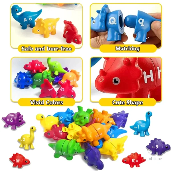 Dinosaures colorés pour éveiller la curiosité des enfants