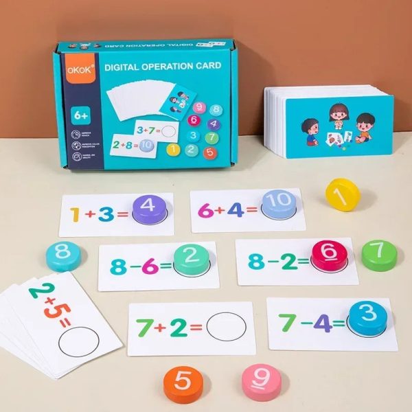 Math Tokens - Cartes d'arithmétique pour enfants de 4 à 5 ans