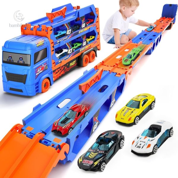 Mega Transporter - Camion jouet transformable 9-en-1