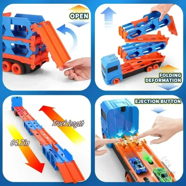 Camion de course transformable pour enfants de 3 à 4 ans