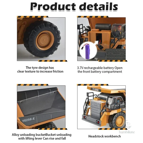 MegaMover - Jouet de chantier télécommandé pour tous