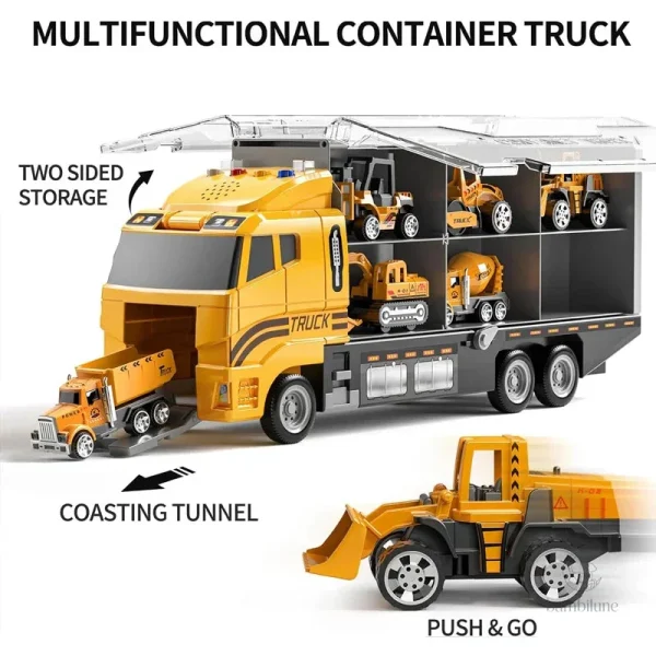 Camion-conteneur coloré pour jeux d'imagination