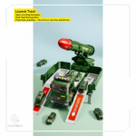 Camion militaire MegaTank adapté aux enfants de 3 à 4 ans