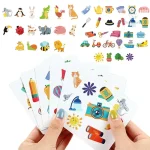 Jeu de cartes adapté aux enfants de 3 à 4 ans
