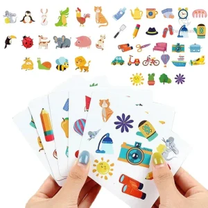 Jeu de cartes adapté aux enfants de 3 à 4 ans