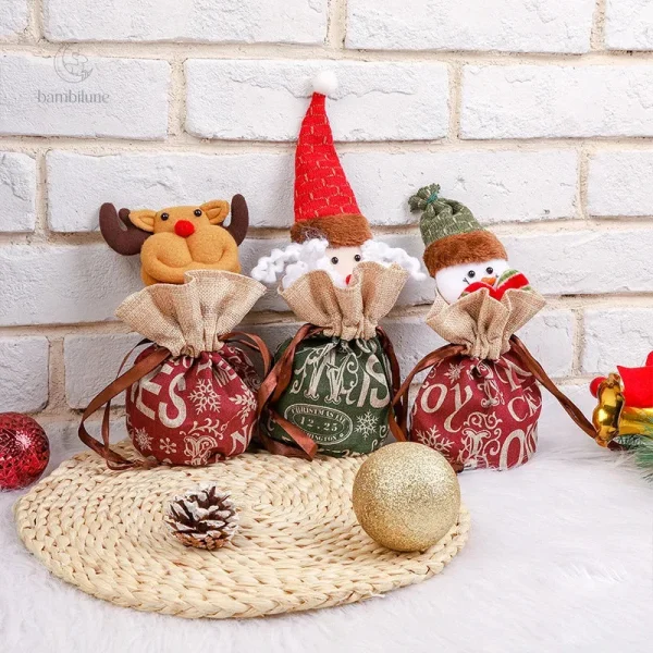 Sacs de Noël MerryBags en tissu