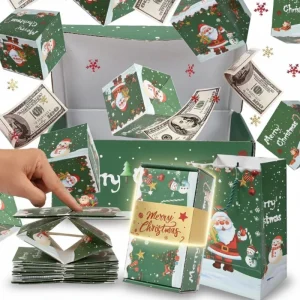 Coffret cadeau MerryPop pour Noël avec surprise en argent