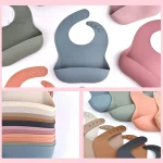 Bavoir silicone facile à enfiler pour les petits mangeurs