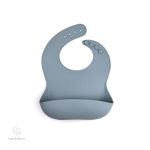 Bavoir en silicone adapté aux repas à la maison ou en déplacement