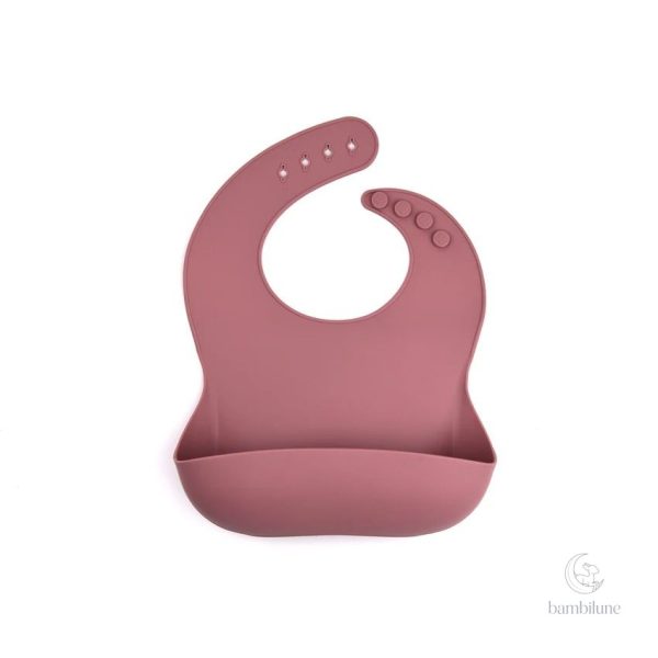 Bavoir en silicone avec col pour un ajustement confortable