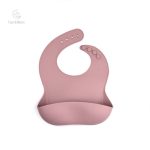 Bavoir silicone avec réceptacle pour éviter les déversements