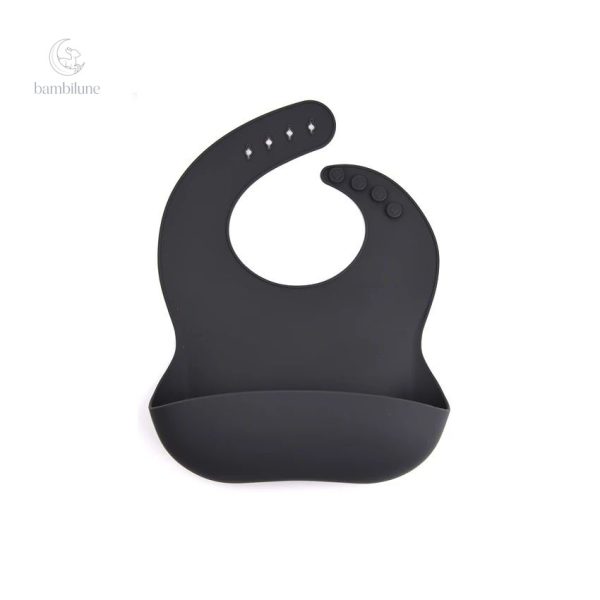 Bavoir en silicone sans manipulation pour un confort optimal