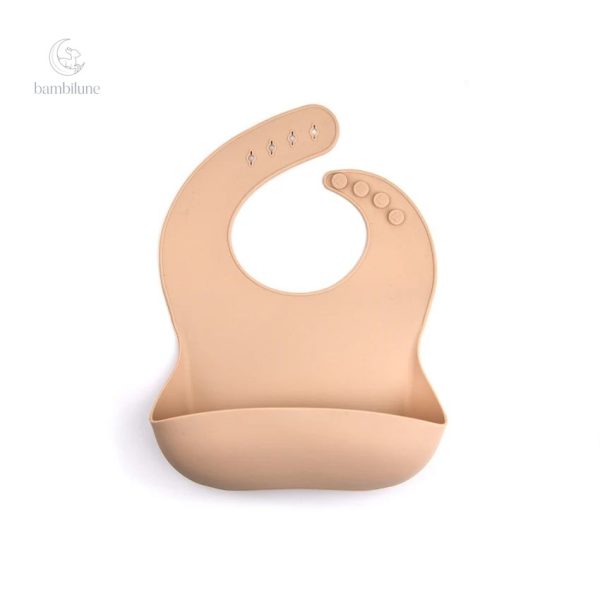 Bavoir ergonomique en silicone pour repas en toute simplicité