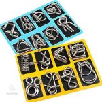Metal Puzzle Ring Set - Anneaux de puzzle métalliques